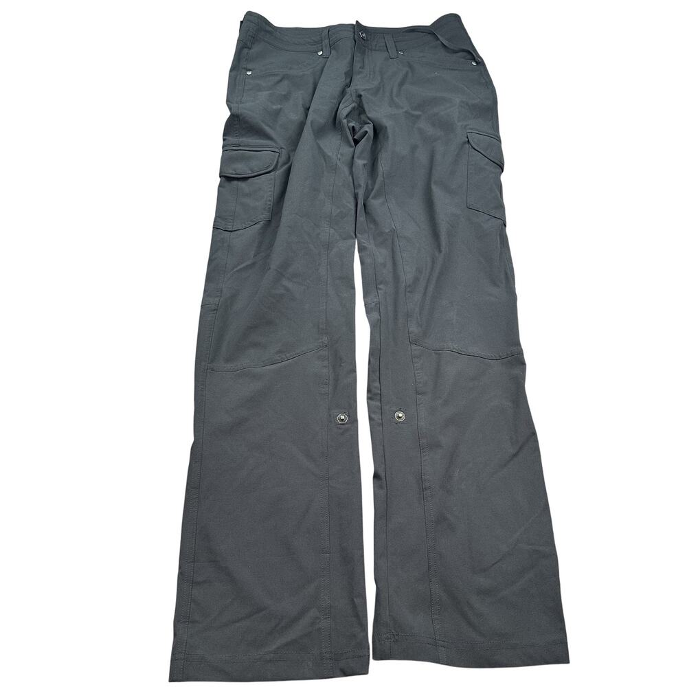 Kuhl Pants Womens 6 Gray Cargo Outdoor Hiking Stretch Pockets Snap Utility